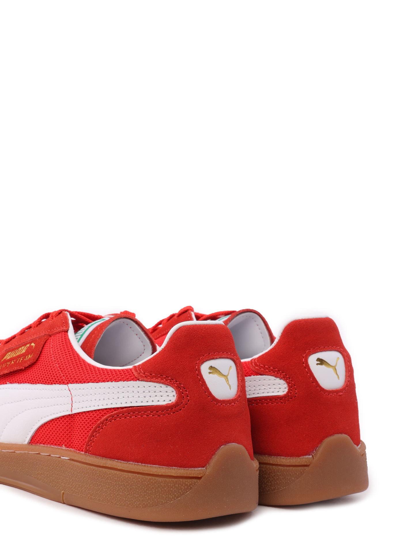 Кеды с перфорацией красные с белыми вставками по бокам  — купить в интернет-магазине Verdistore