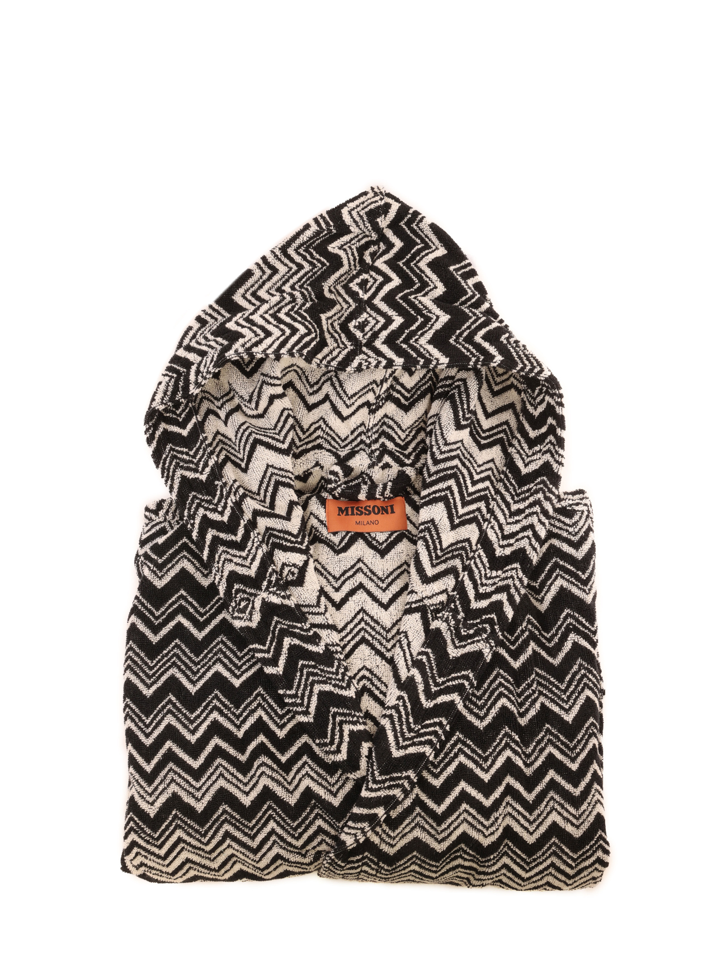 Халат из махровой ткани с ярким зигзагообразным узором — купить в интернет-магазине Verdistore