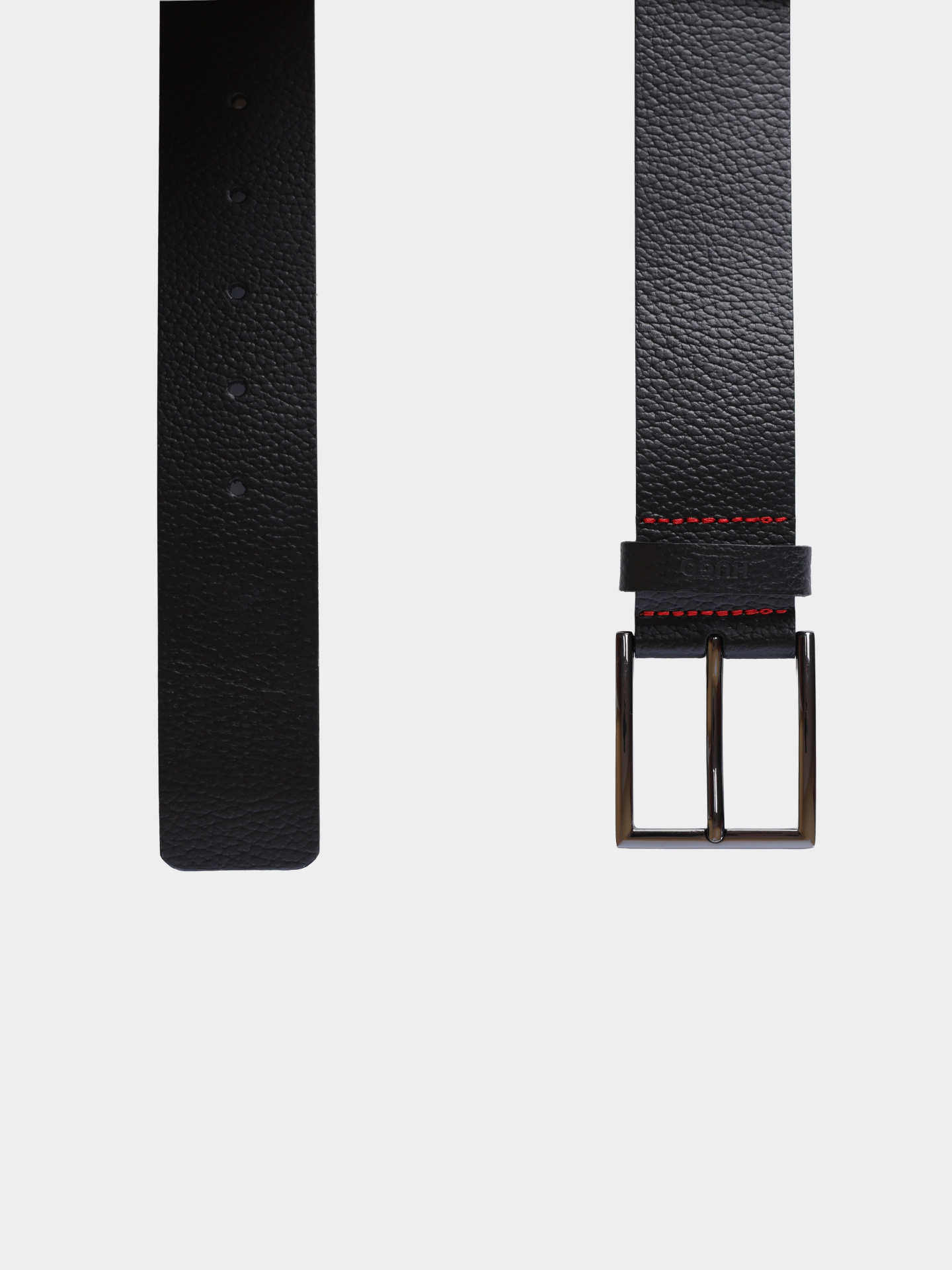 Ремень Hugo 50471562 002 черный мужской из кожи — купить в интернет-магазине Verdistore