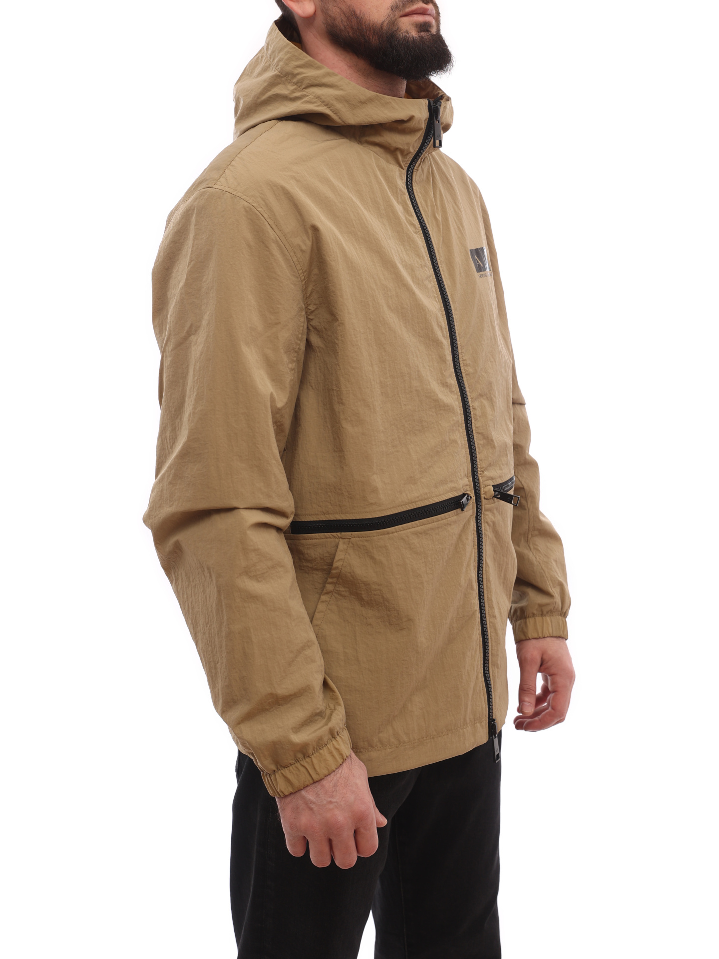 Куртка Armani Exchange 3LZB50 ZNBYZ 1721 бежевая мужская на молнии — купить в интернет-магазине Verdistore