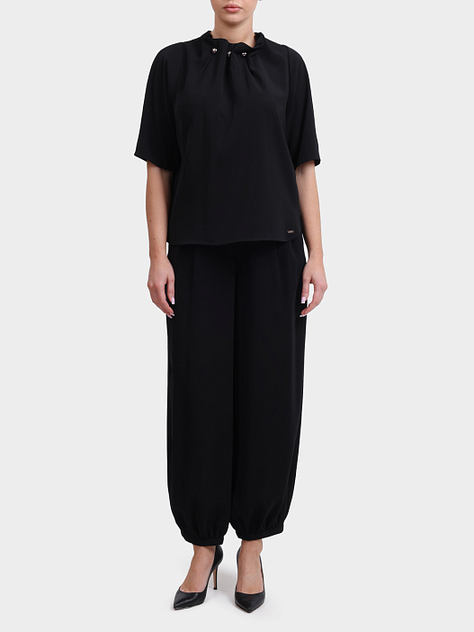 Блузка Armani Exchange XW001256 AF16125 UC001 черная женская — купить в интернет-магазине Verdistore