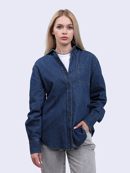 картинка Рубашка джинсовая MA781ML426 C8983 магазин Verdistore являющийся официальным дистрибьютором в России 