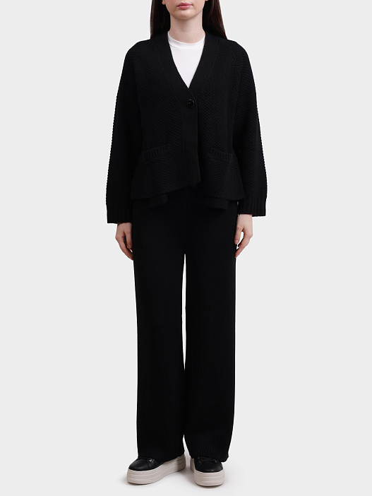 Брюки Armani Exchange XW000769 AF13774 UC001 черные женские — купить в интернет-магазине Verdistore