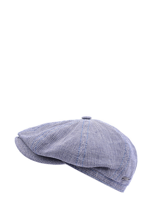 Кепка с козырьком серая мелким белым клетчатым узором — купить в интернет-магазине Verdistore