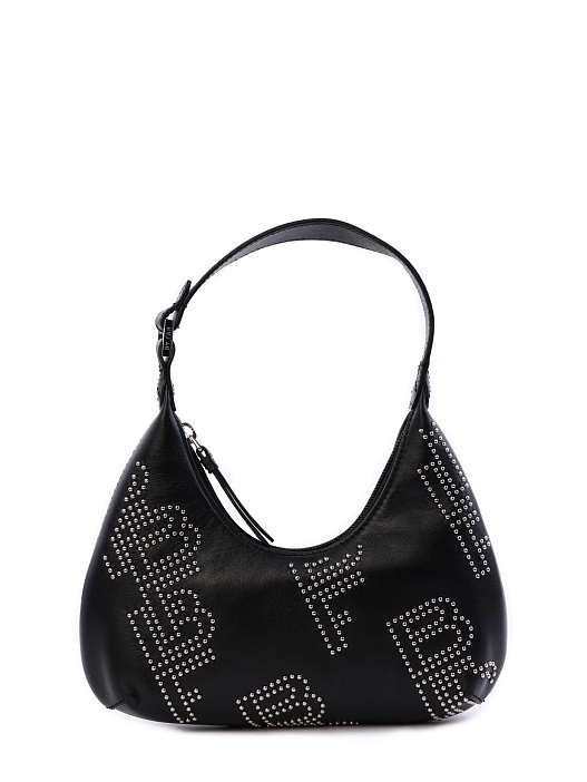 Сумка By Far 22SSBASBLSTDSMA черная женская с заклепками — купить в интернет-магазине Verdistore