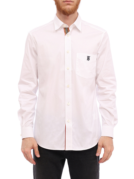 Рубашка Burberry 8043060 A1464 белая мужская — купить в интернет-магазине Verdistore