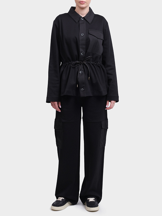 Рубашка Herno JC000078D 52117 9300 черная женская на кулиске — купить в интернет-магазине Verdistore