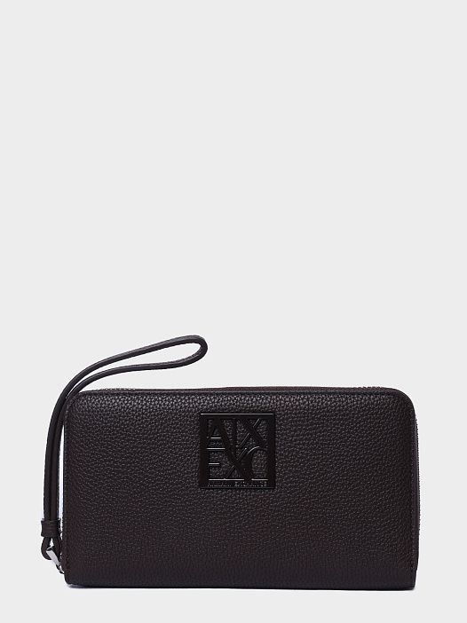 Кошелек Armani Exchange XW000361 AF11902 U6032 темно-коричневый женский — купить в интернет-магазине Verdistore