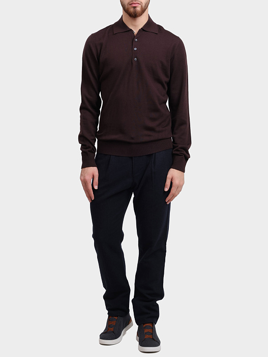 Поло Alpha Studio AU-3013B 1019 шерстяное мужское — купить в интернет-магазине Verdistore