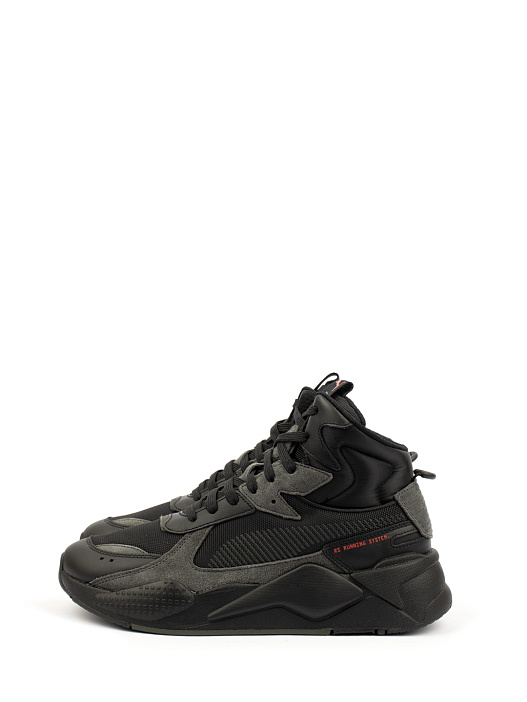 Кроссовки черные высокие на массивной подошве — купить в интернет-магазине Verdistore