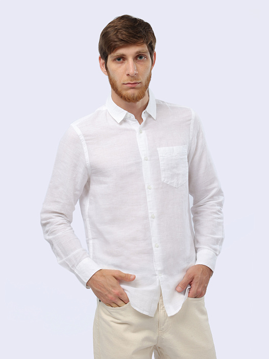 Рубашка Calvin Klein K10K108664 белая мужская — купить в интернет-магазине Verdistore