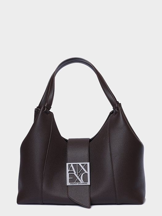 Сумка Armani Exchange XW003002 AF11902 U6032 темно-коричневая женская — купить в интернет-магазине Verdistore