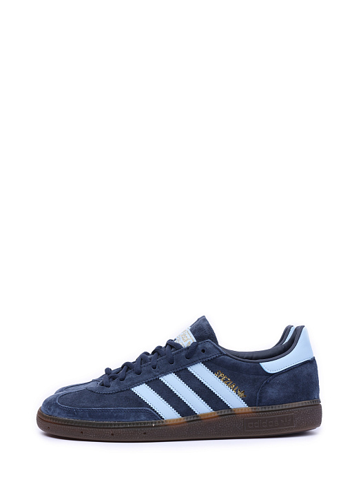 картинка Кеды Adidas Handball Spezial BD7633 темно-синие замшевые с вставками магазин Verdistore являющийся официальным дистрибьютором в России 