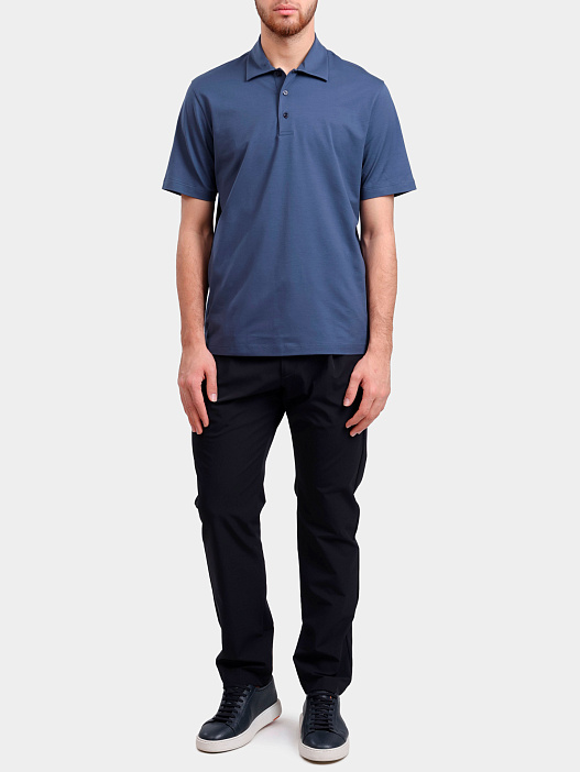 Поло Herno JPL00142U 52003 9119 хлопковое мужское — купить в интернет-магазине Verdistore