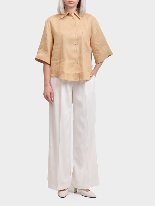 Брюки Hugo 50537619 102 белые женские — купить в интернет-магазине Verdistore