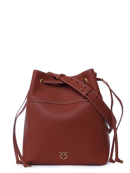 Сумка Pinko 104305 A29Q L84Q коричневая женская из кожи — купить в интернет-магазине Verdistore