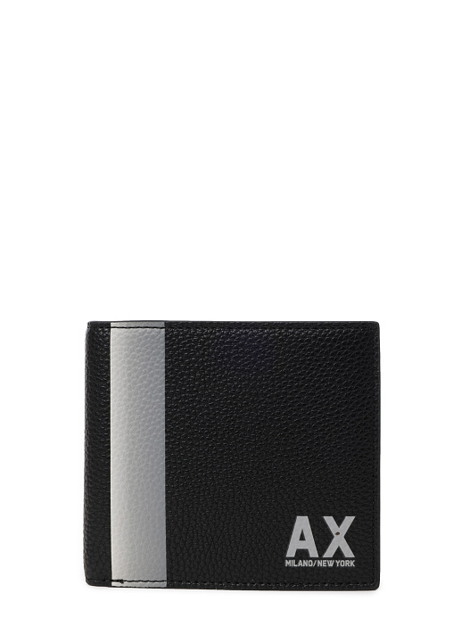 картинка Портмоне Armani Exchange 958097 4R818 00020 черное мужское с логотипом магазин Verdistore являющийся официальным дистрибьютором в России 