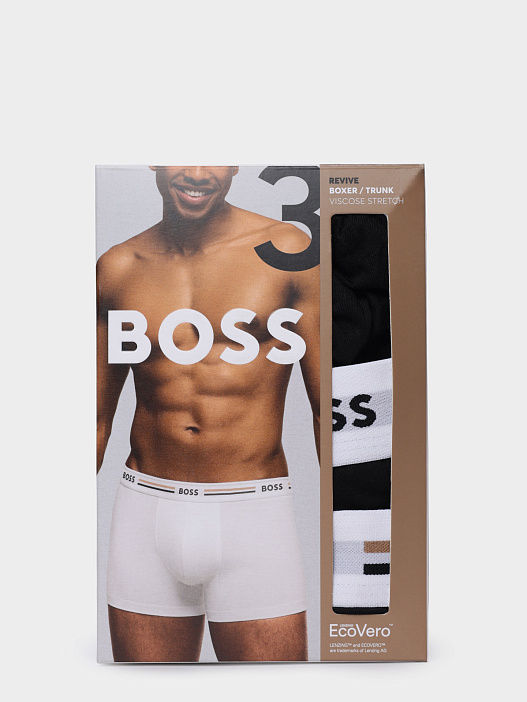 Трусы комлект Boss 50492200 001 черные мужские из вискозы — купить в интернет-магазине Verdistore