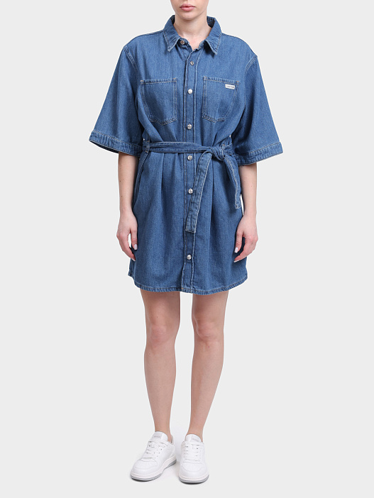 Платье Calvin Klein Jeans J20J225169 1A4 джинсовое женское — купить в интернет-магазине Verdistore