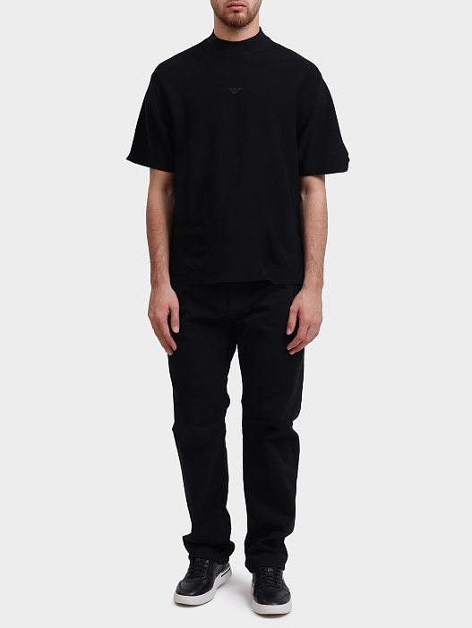 Футболка Emporio Armani EM003119 AF18287 UC001 черная мужская — купить в интернет-магазине Verdistore