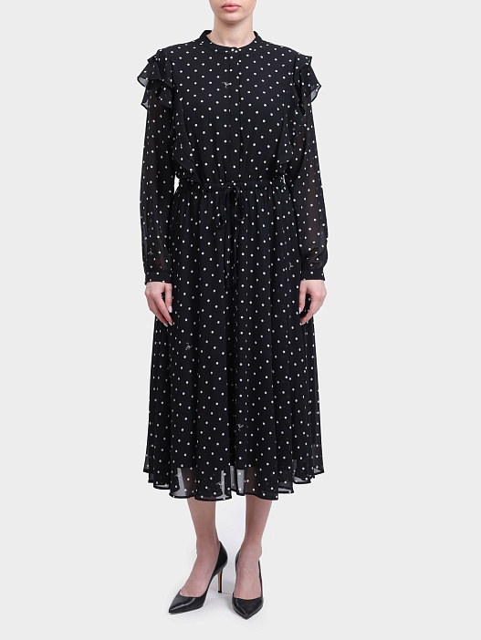 Платье Joop! 261D58Dot 30100092 00120 черное женское в горох — купить в интернет-магазине Verdistore
