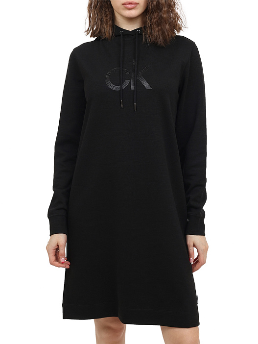 Платье Calvin Klein K20K202646BEH черное женское — купить в интернет-магазине Verdistore