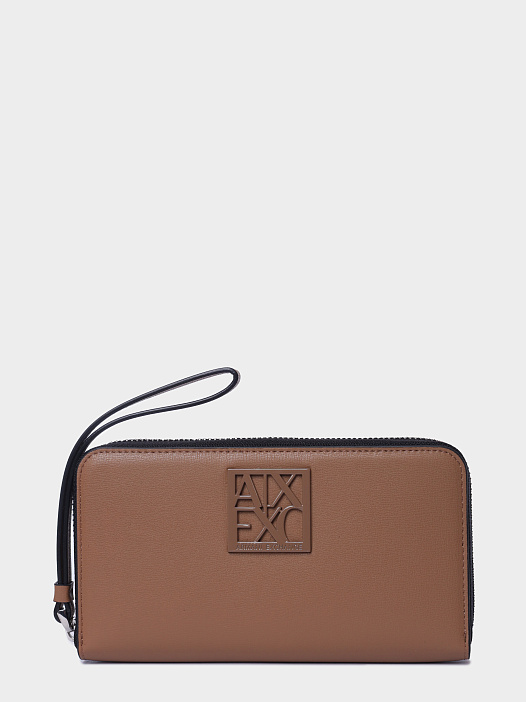 Кошелек Armani Exchange 948486 0A874 U6186 коричневый женский — купить в интернет-магазине Verdistore