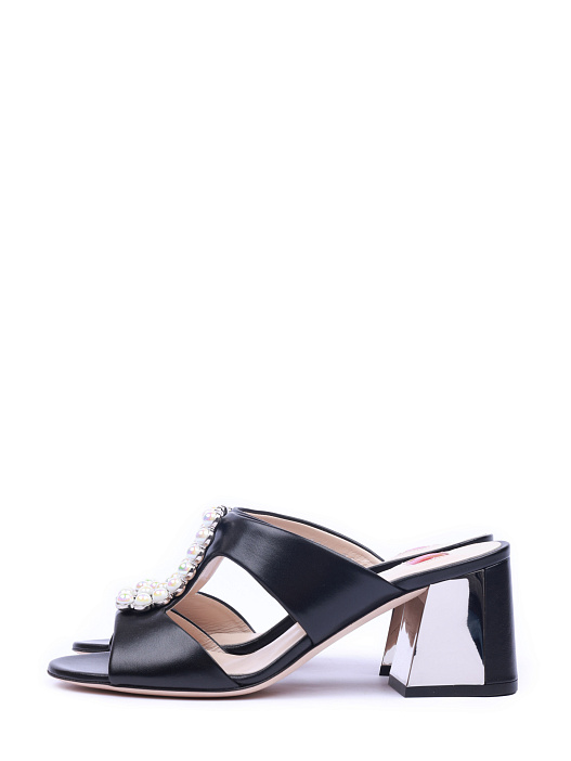 Сабо Ballin B8S1121 кожаные женские с бусинами — купить в интернет-магазине Verdistore