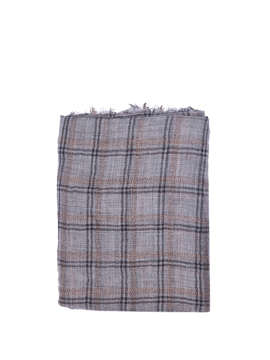 Шаль Brunello Cucinelli MSCDAG804 CN291 клетчатая женская — купить в интернет-магазине Verdistore