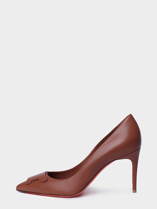 Туфли Santoni WDIG71207HI2TSZAC41 кожаные женские — купить в интернет-магазине Verdistore