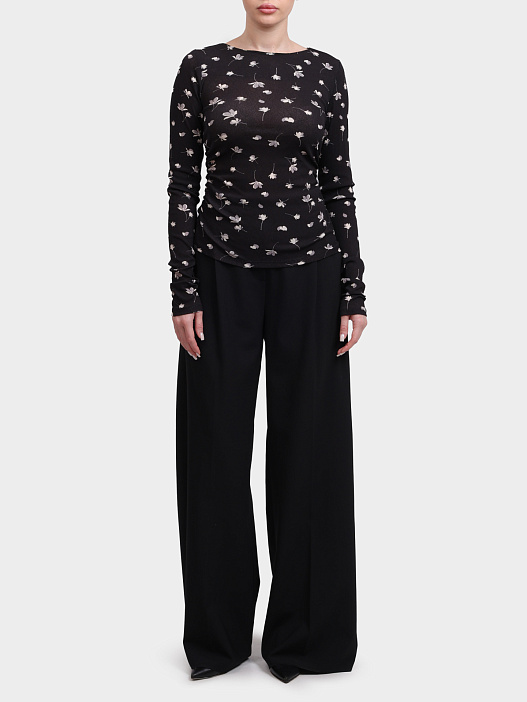 Лонгслив Marella SIGMA 009 с цветочным принтом женский — купить в интернет-магазине Verdistore