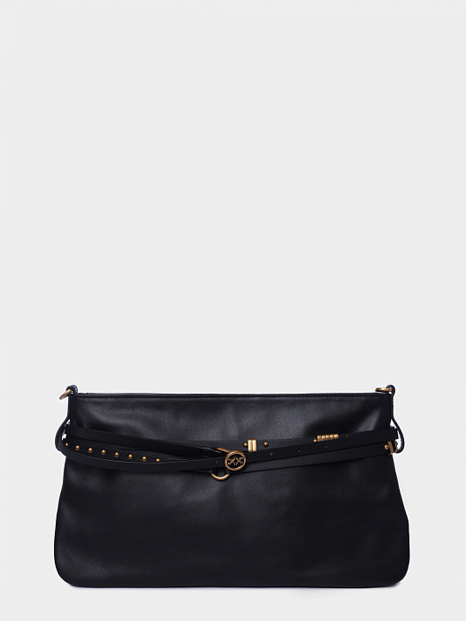 Сумка Pinko 106176 A0QO Z99Q черная женская из фактурной кожи — купить в интернет-магазине Verdistore