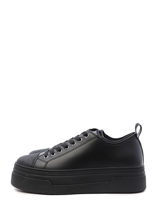 Кеды Armani Exchange XDX095 XV571 00002 черные женские из кожи — купить в интернет-магазине Verdistore