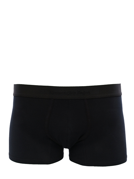 Трусы черные из мягкой ткани и маленьким логотипом на поясе — купить в интернет-магазине Verdistore