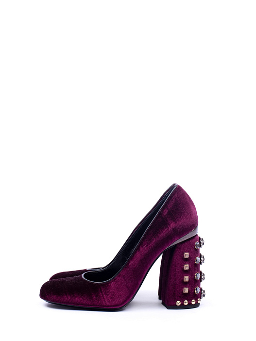 Туфли Baldan 1304 бордовые женские из бархата — купить в интернет-магазине Verdistore