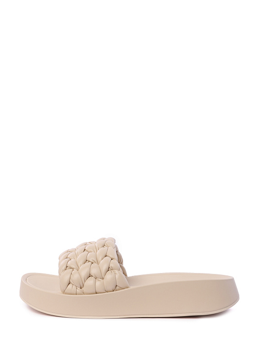 Тапки ASH 8AH.AH124842.S молочные женские с плетением-косичкой — купить в интернет-магазине Verdistore