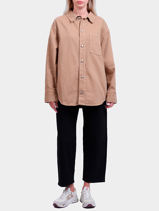 Рубашка Calvin Klein Jeans J20J225574 GEZ джинсовая женская — купить в интернет-магазине Verdistore