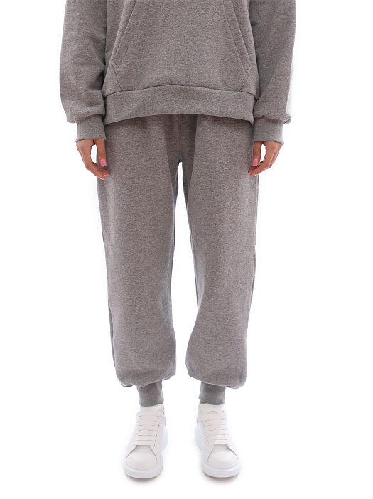 картинка Брюки Alexander McQueen 658545-QZAD5 0544 серые женские магазин Verdistore являющийся официальным дистрибьютором в России 