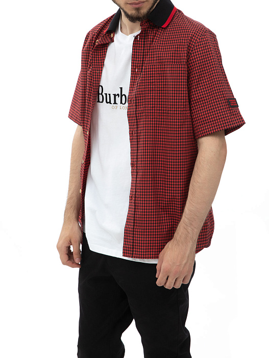 Рубашка Burberry 8013745 хлопковая мужская в клетку — купить в интернет-магазине Verdistore