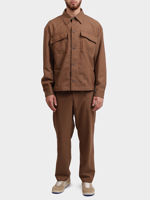 Куртка-рубашка Boss 50545810 217 коричневая мужская — купить в интернет-магазине Verdistore
