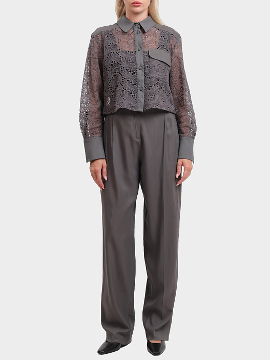 Брюки MARELLA NUPAR 005 серые женские — купить в интернет-магазине Verdistore