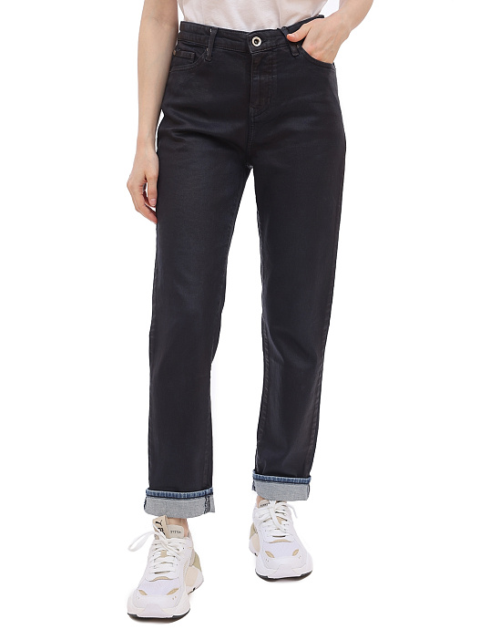 Джинсы Armani Exchange 6GYJ06 1593 черные женские прямого кроя — купить в интернет-магазине Verdistore