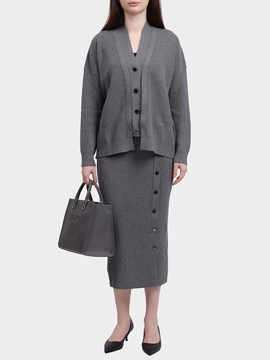 Кардиган Liu-Jo MF5397 MS99E 02050 серый женский — купить в интернет-магазине Verdistore