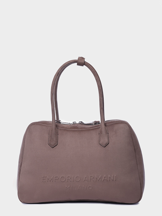 Сумка Emporio Armani EW004761 AF26137 U6101 коричневая женская замшевая — купить в интернет-магазине Verdistore