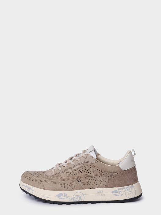 Кеды Premiata Sport NOUS VAR 8288 бежевые мужские комбинрованные с перфорацией  — купить в интернет-магазине Verdistore