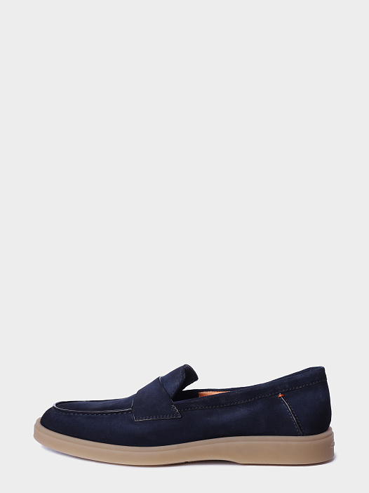 Лоферы Santoni MGDG19051SASSEAAU60 замшевые мужские — купить в интернет-магазине Verdistore