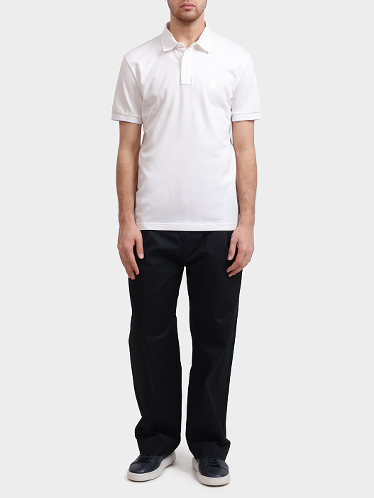 Поло Boss Passertip 10256683 мужское из хлопкового джерси — купить в интернет-магазине Verdistore