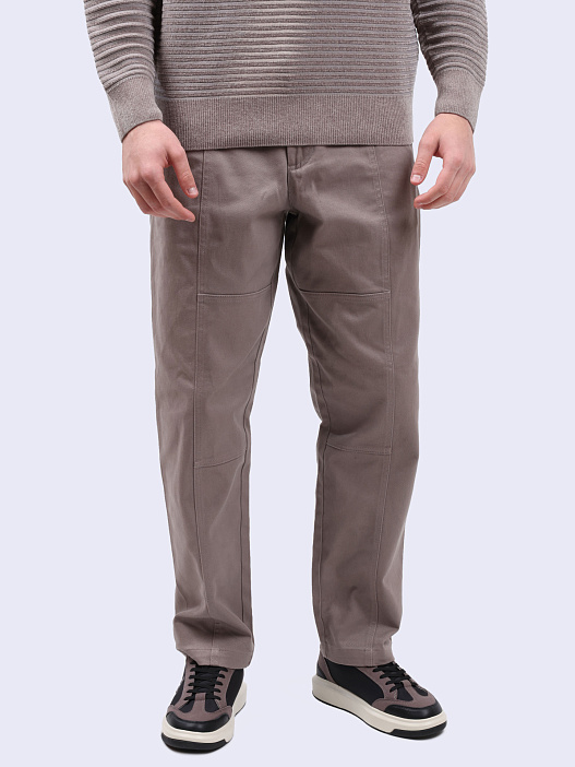 картинка Брюки Armani Exchange 6DZP26 ZN5RZ 17AC светло-коричневые мужские из хлопка магазин Verdistore являющийся официальным дистрибьютором в России 