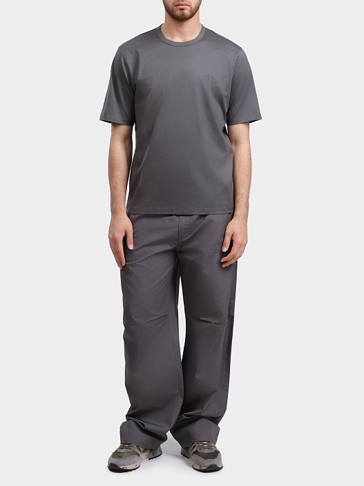 Футболка C.P. Company 20CLTS049A 006370W 921 серая мужская из хлопка — купить в интернет-магазине Verdistore