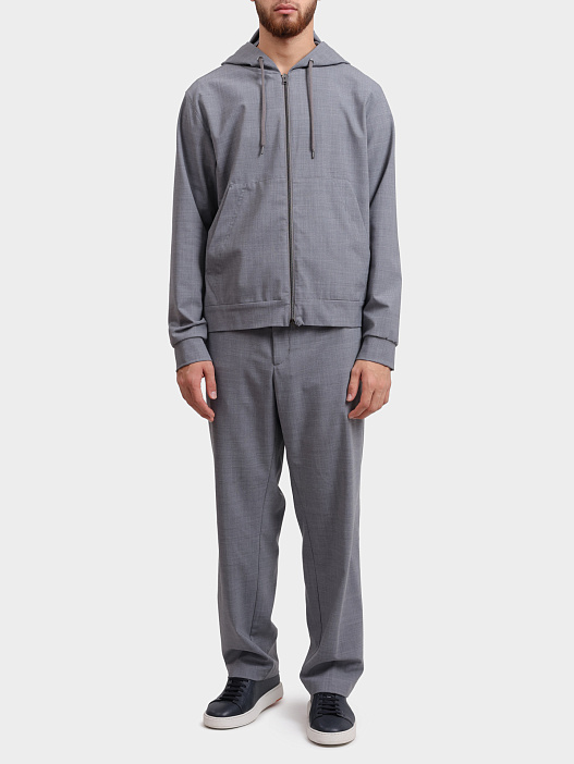 Мастерка Herno GI000481U 12678 9439 серая мужская — купить в интернет-магазине Verdistore